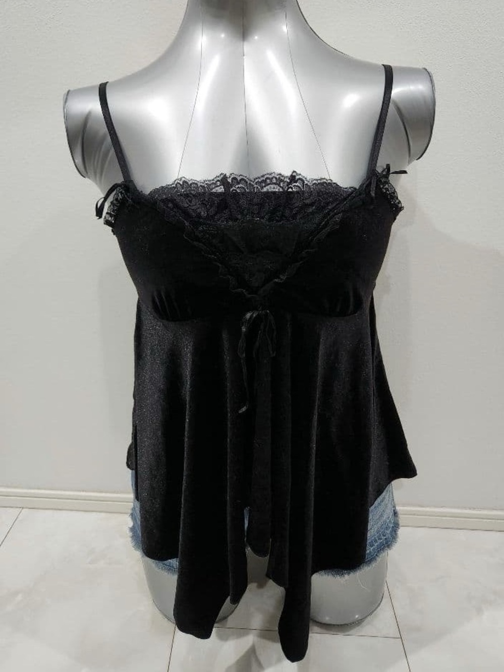 moving sale 💕 - j-fashion black babydoll cami size m